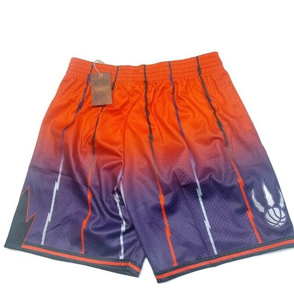 Mitchell & Ness Mens Size XL Toronto Raptors Fadeaway Swingman Basketball Shorts - Picture 5 of 7